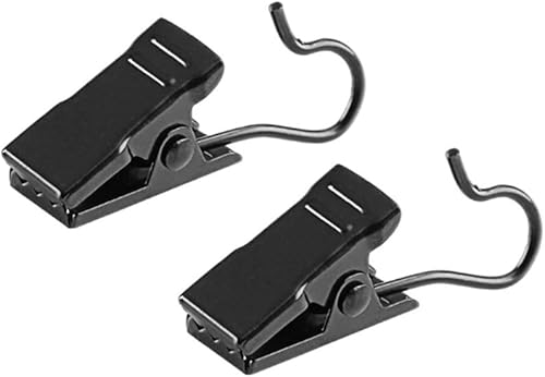 60 pièces Crochets de Clips Métalliques, Pinces à Rideaux Clips de Rideaux en Métal Clips avec Crochets pour accrocher des Rideaux, Photos de Bricolage (Noir) - Nail Gallerys