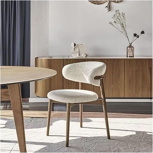 FSDFKPOP Chaises de Salle à Manger en Bois (Lot de 4), chaises de Cuisine Modernes rembourrées en Tissu, chaises de Salle à Manger de Style campagnard avec Pieds, Beige(4) - Nail Gallerys