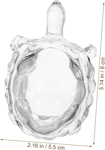 OUNONA 1Pièce Ornement Verre Tortue Feng Shui Figurine Décorative Transparente pour Salon Bureau Élégant de Richesse - Nail Gallerys