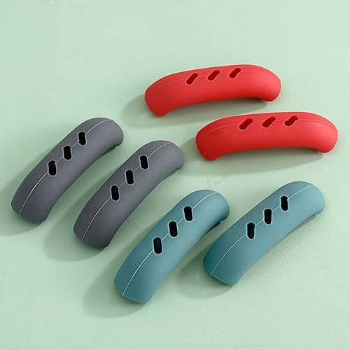 Lot de 2 poignées en silicone pour casserole à isolation thermique - Nail Gallerys