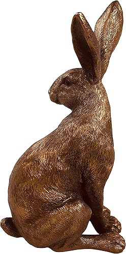 Leonardo Collection Statue de lièvre Assis en Bronze - Nail Gallerys