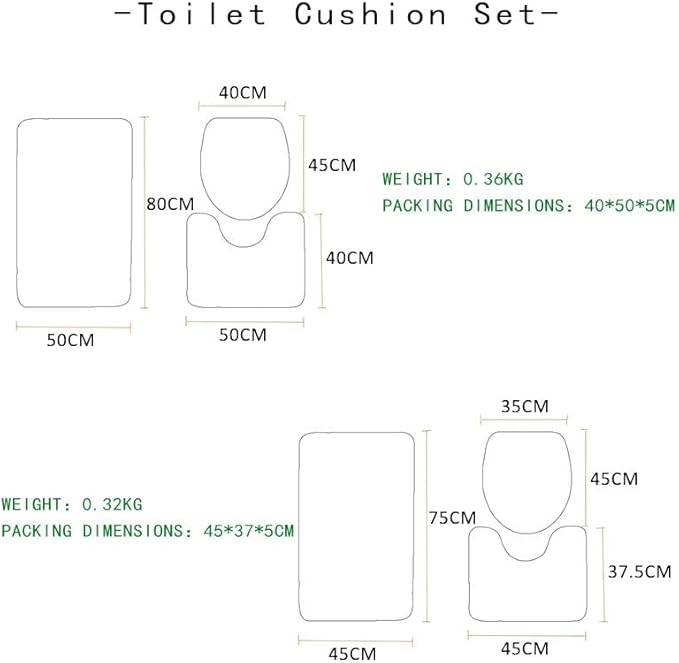 Tapis de Bain Set de 3 Vintage Rose Jaune Tapis WC Lavable Tapis Salle de Bain Tapis Toilette Forme de U Tapis Toilette WC Contour et Couverture de Toilette Tapis Absorbant 45x75 cm - Nail Gallerys