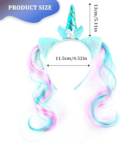 TNSRAY Serre-tête Unicorn, multicolore, Carnaval, Fête à thème, Serre-tête pour bébé, accessoire de cheveux pour Pâques, anniversaire, fête, carnaval, accessoire de fête, décoration, Style-A - Nail Gallerys