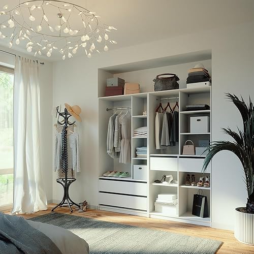 Vicco Armoire Elmo, Sonoma, 100 x 200 cm avec 2 tiroirs - Nail Gallerys