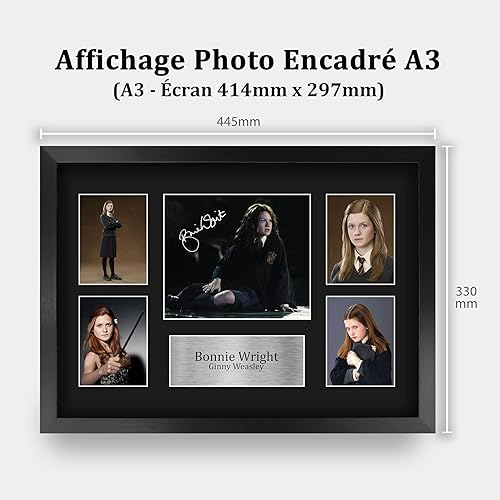 HWC Trading A4 Bonnie Wright Harry Potter Ginny Weasley Cadeaux Imprimé Signé Autographe Photo pour les fans de cinéma - A4 - Nail Gallerys