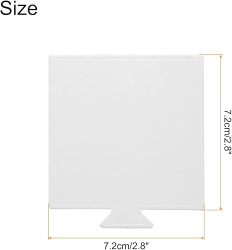 QUARKZMAN 100Pcs Mini Plateaux à Gâteaux, Cartons de Gâteaux en Mousse Carré Bases de Gâteaux, Assiettes, Présentoirs à Cupcakes, Pâtisseries - Résistant à la Graisse (Blanc) - Nail Gallerys