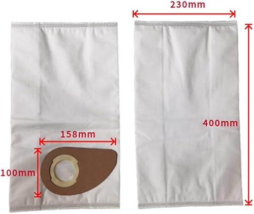 Lot de 4 sacs à poussière de rechange pour aspirateur Nilfisk Buddy II Series 18 L en tissu compatibles avec aspirateurs secs et humides - Nail Gallerys