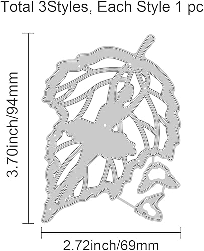 GLOBLELAND Feuille Matrice de Découpe Feuille, Danseuse et Papillon Modèles de Coupe en Métal Pochoirs Ensemble de Matrices de Coupe en métal Matrices en Métal pour Scrapbooking - Nail Gallerys