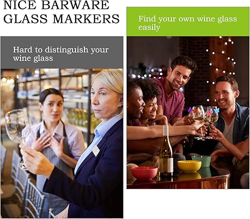 12Couleurs Papillon Marque-verres Party Marqueurs de Verre à Vin Marqueurs de Vin Silicone étiquettes pour Verres à Vin Identificateur Verre Marqueurs à Boisson Décoration Verre à Vin - Nail Gallerys