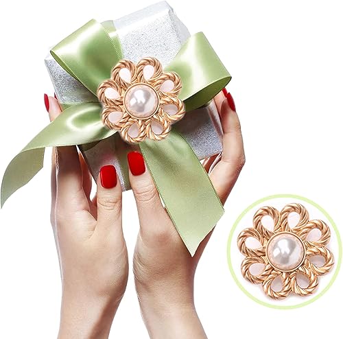 Lot de 9 Boutons de Perles en Strass Imitation - Ronds à Coudre Décoratifs pour Bricolage, Fabrication de Bijoux, Artisanat, Vêtements, Chemises, Costumes - Nail Gallerys