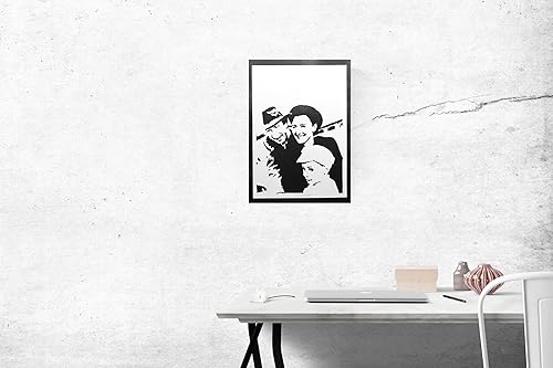 moreno-mata Authentique Graffiti Fait a la Main La Vie Est Belle Film Poster Handmade Affiche Decoration Murale Tableau Cadre Salon Chambre Cadeau Homme et Femme - Nail Gallerys