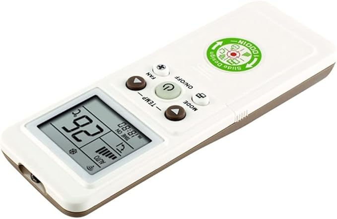 VIDOELETTRONICA® - Télécommande universelle pour climatiseur avec fonction lumière, 1000 en 1, LCD A/C - Nail Gallerys