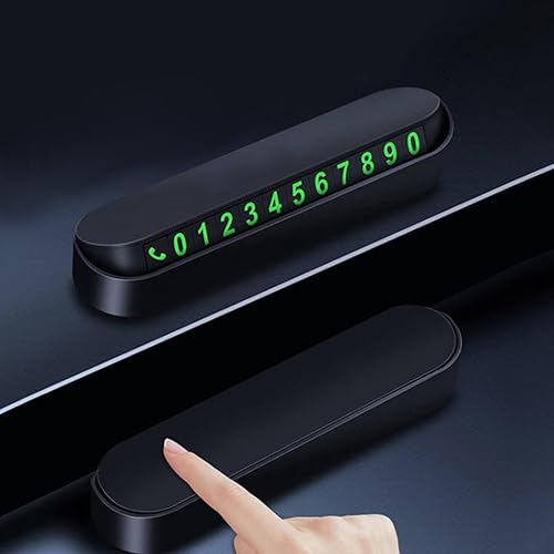 YHAILI Plaque d'immatriculation de stationnement de voiture dissimulable, plaque lumineuse pour la protection de la vie privée et remplacement facile du numéro - Nail Gallerys