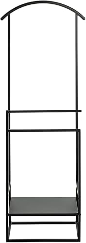 HAKU Möbel Valet Noir, métal - Dim.: L 47 cm x H 128 cm x P 26 cm, Style: Modern - Nail Gallerys