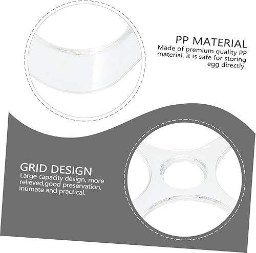 SOLUSTRE Boîte De Stockage D'oeufs Bacs Organisateur De Réfrigérateur Couverts Réfrigérateur De Conservation Des Œufs Stockage Des Œufs Au Réfrigérateur Plateau Avec Couverture Machine Pp - Nail Gallerys