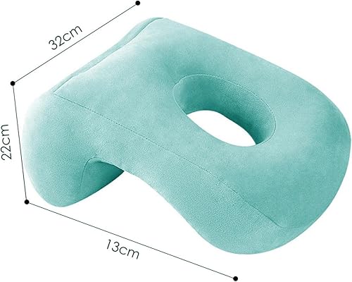 Bexdug Coussin d'oreiller pour Dormir la Sieste, Sommeil Doux et Confortable pour Le Bureau, Oreiller Bureau Le Bas en Velours à Lent Oreiller Soutien du Cou - Nail Gallerys