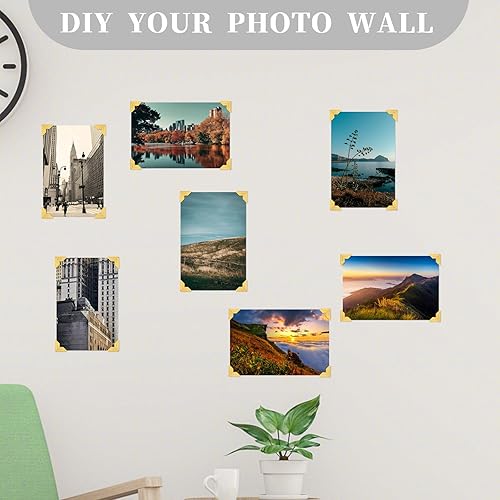 Abeillo 240 Pièces Coins Photo 10 FeuillesCoins Photo Autocollants Scrapbooking Autocollant, Coins Photo Pour Scrapbooking, Album Photo, Album Photo, Journal Intime - Nail Gallerys