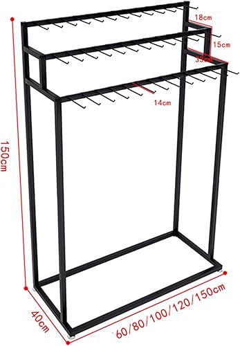 Présentoir de ceinture moderne avec roues autoportant et organiseur pour boutique, placard, étagères de rangement pour ceintures, cravates, hijabs, écharpes et sacs à main - Nail Gallerys