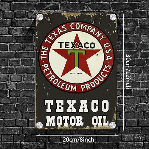 Lot de 5 plaques en tôle décoratives rétro pour garage : 20 x 30 cm - Plaque en tôle rétro - Pour garage, voiture, huile moteur - Pour atelier, décoration de chambre, bar - Nail Gallerys