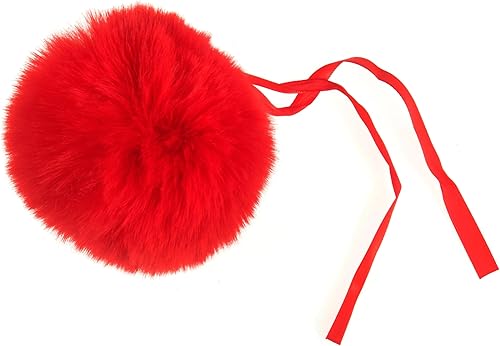 ORTCI Pompon Fausse Fourrure Taille 6cm - Jaune Moutarde - Article de décoration - Nail Gallerys