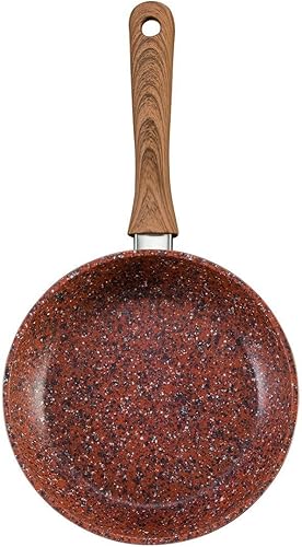 Venteo Copper Stone Pan – Poêle revêtement Granit Haute Technologie Antiadhésive et Anti-Rayures avec Effet Cuivre – Fond INOX Compatible Tous Feux (20 cm) - Nail Gallerys