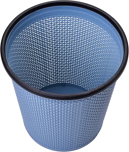 Zuvo Poubelle à papier en plastique - Style contemporain - Bleu - Nail Gallerys
