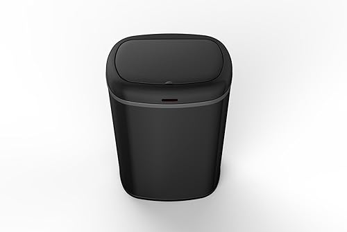 Poubelle cuisine automatique 58L LOGAN en acier INOX Noir Mat - Nail Gallerys