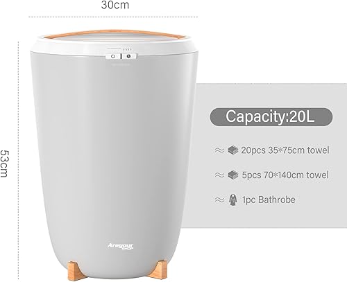 Topteng Quike Heater Chauffe-serviettes dans la salle de bain Seau de 20 l Chauffe-vapeur - Nail Gallerys
