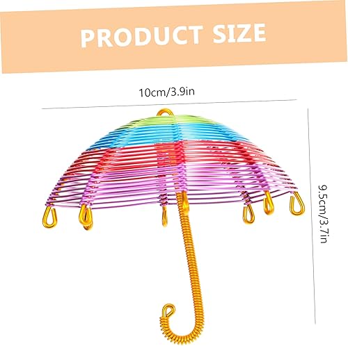 Didiseaon petit modèle de parapluie portable parasol parapluies mariage enfants décorations de parapluie mini parapluie joli parapluie Fil d'aluminium artisanal Couleur Aléatoire - Nail Gallerys
