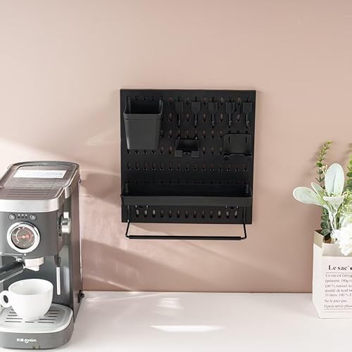TIANNLINPY Organiseur mural avec panneau perforé, peut coller des panneaux d'affichage en plastique, des panneaux muraux, un foyer, une cuisine, une chambre, un rangement mural, une combinaison et une - Nail Gallerys