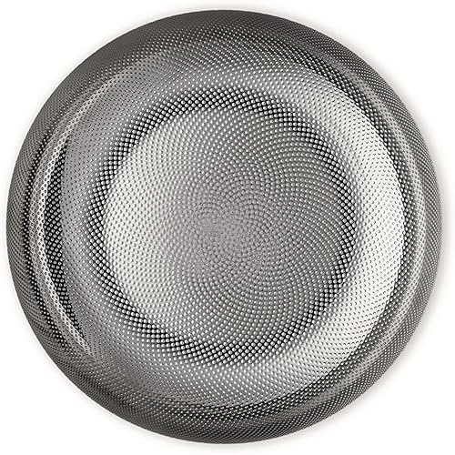 Alessi Extra Ordinary Texture JM17/24 T - Panier Rond au Design Minimaliste en Acier Inoxydable 18/10 avec Décorations, Granulés en relief, 24 cm - Nail Gallerys