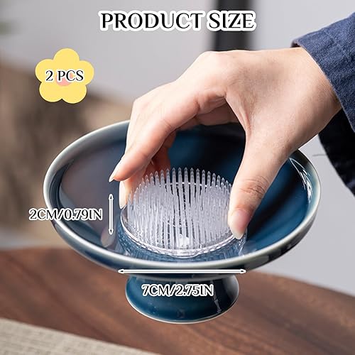 Fogbush Lot de 2 fleurs en forme de grenouille collante hérisson avec 3 ventouses pour travaux manuels, arrangement floral - Nail Gallerys