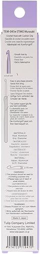 Tulip Etimo Murasaki Crochet - Crochet Ergonomique en Aluminium à Poignée Softgrip, Léger avec Pointe Lisse pour Tous Types de Fils, Manche Violet, 2.75mm - 1 Pièce - Nail Gallerys