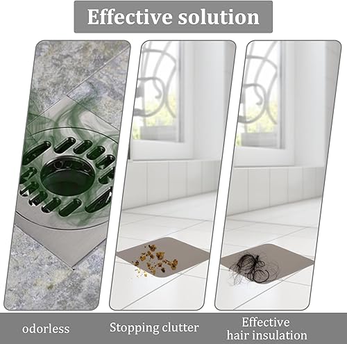 HJZHII 4 Pièces Protection de Drain de Silicone, 12x12cm Bouchons Vidange Anti-Odeur Baignoires Bouchons Bouchon Douche Anti Odeur pour Cuisine Bain et Buanderie - Nail Gallerys