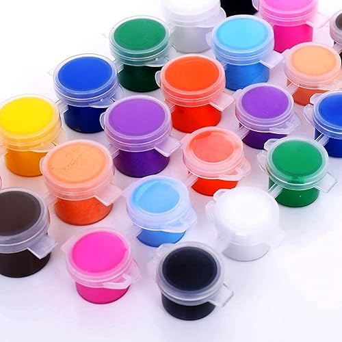 Duendhd Lot de 50 pots de couleur vide, 300 pots de 2 ml de couleur vierge avec couvercle,Pour salle de classe - Nail Gallerys