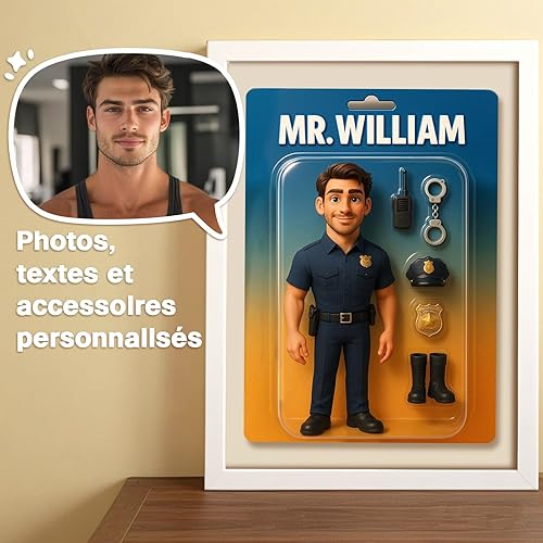 VEELU Cadeau De Fête Des Pères Pour Papa Cadre Photo Personnalisé Avec Figurines D'action Photo Texte Idee Cadeau Et Anniversaire Pour Hommes Et Femmes - Nail Gallerys