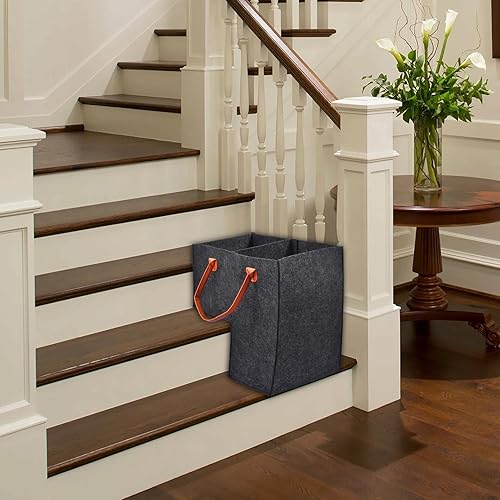 Panier D'escalier Panier De Rangement avec Poignée avec Design en Escalier Paniers Et Boîtes De Rangement Grande Taille - Nail Gallerys