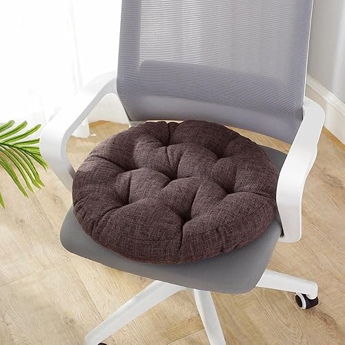 Surwin Coussin de Sol Coussin Chaise, Coussin Rond Coussins de Jardin Coussin Sol Tatami pour Yoga Méditation Tea Party Balcon Salon Enfant Adultes (47cm,Vert Sauge) - Nail Gallerys