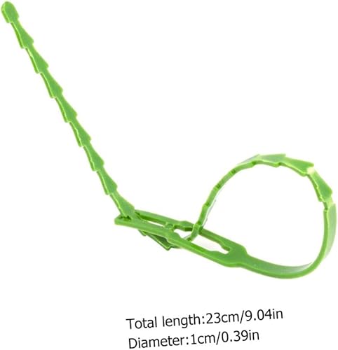 IWOWHERO Lot de 120 Attaches De Jardin Réutilisables en Plastique Robuste pour Fixation De Branches Darbres - Nail Gallerys