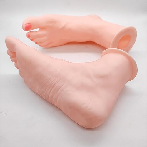 Harilla Mannequin en Silicone pour Femmes, présentoir de Pieds, Support de modèle de Pied, Bracelet de Cheville, Chaussures, présentoir de Chaussettes pour - Nail Gallerys