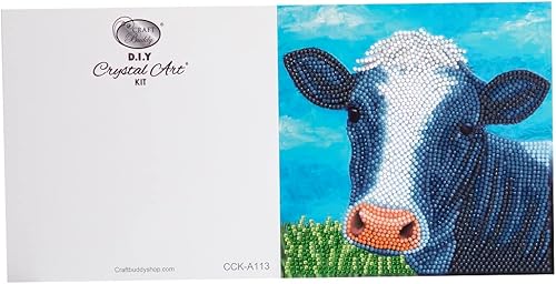 CRYSTAL ART Kit Diamond Painting Dès 8 Ans - Activité DIY Adulte, Enfant - Carte à Diamanter 18 x 18 cm - Dauphins - avec Cristaux, Stylet et Accessoires - Cadeau Créatif - Nail Gallerys