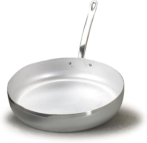 Pentole Agnelli Poêle en aluminium BLTF, avec poignée en acier inoxydable - Argenté 26 cm argent - Nail Gallerys