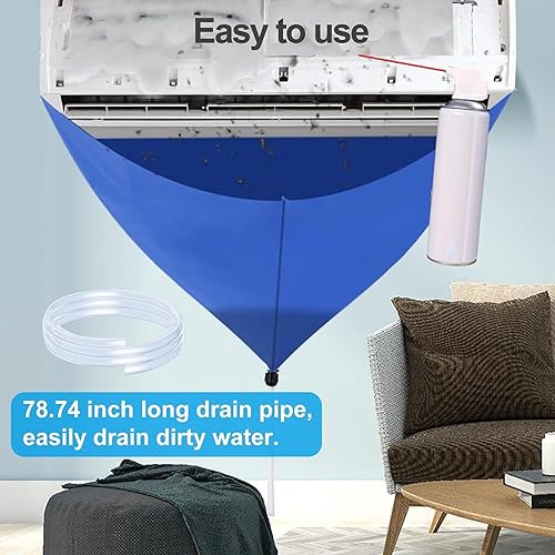 Kit De Nettoyage Pour Conduits D'air,Kit De Nettoyage Pour Mini Split - Housse De Protection Imperméable Anti-poussière Pour Climatiseur Murale - Nail Gallerys