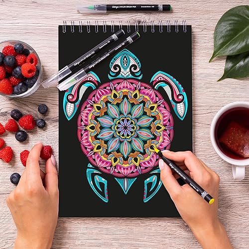 Colorya Livre de Coloriage pour Adulte Édition Large Mandalas Vol. II - Format A4 - Cahier de Dessin à Colorier Anti Stress, Zen - Occupation pour Adulte - Papier Premium, Ne Coule Pas - Nail Gallerys