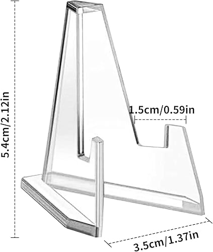 FOGAWA Lot De 25 Porte-Monnaie en Acrylique Mini Chevalet Transparent Présentoir pour Médailles Utilisé pour Exposer Des Médailles, Des Pièces De Monnaie et De Petits Objets De Collection - Nail Gallerys