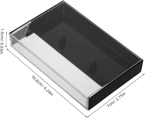 TOPBATHY 10 Pièces Boîte De Stockage De Bande Cassettes Vierges Petit Boîtier en Plastique Cassette Étuis De Protection De Cassette Audio Étuis De Stockage De Cassette - Nail Gallerys