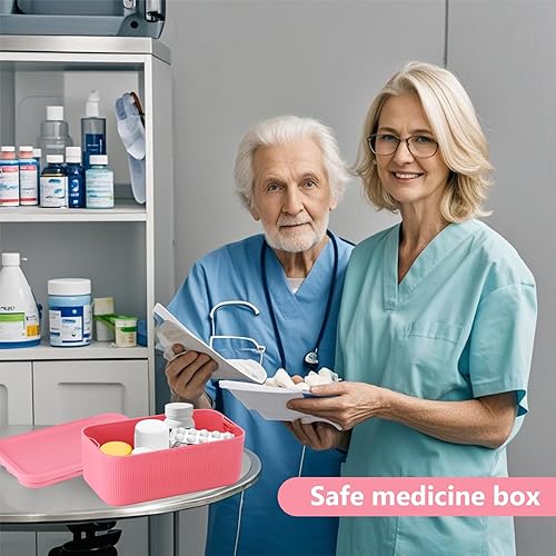 Boîte de rangement verrouillable avec code à combinaison, boîte à combinaison rose, coffre-fort portable avec serrure à code, organiseur sécurisé pour médicaments, collations, électroniques, voyage - Nail Gallerys