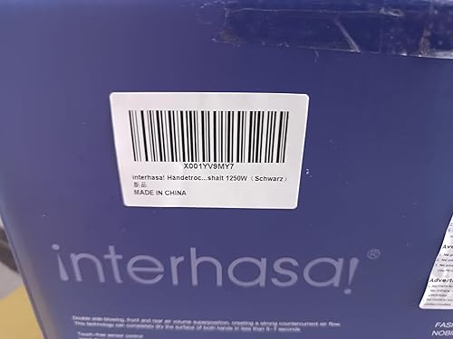 interhasa! Sèche-mains avec capteur infrarouge automatique - Silencieux - Pour commerce et maison - 1250 W - Argenté - Nail Gallerys