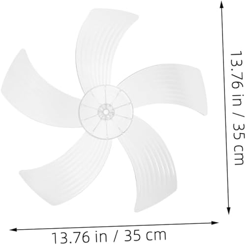 PRETYZOOM 2Pièces Pales De Ventilateur De Remplacement Transparent Pour Ventilateurs Pied Compatibles Ventilateurs De Table Faciles - Nail Gallerys