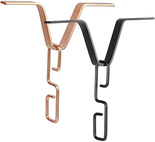 Adaptateur de gouttière réglable avec construction en fer solide - Solution de suspension pour chaînes de pluie (noir) - Nail Gallerys